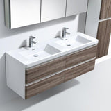 Milan Vanity 1500 4 drawers and double basin