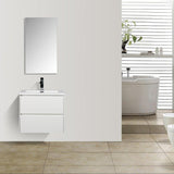 Enzo Cabinet 600 White and Basin