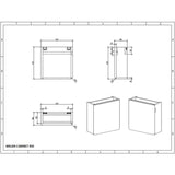 Milan 450mm Vanity with Basin