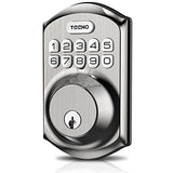 Keyless Entry Door Lock - TEEHO Electronic Keypad Deadbolt with Keypads