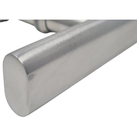 Straight Oval Grip pull handle in stainless steel