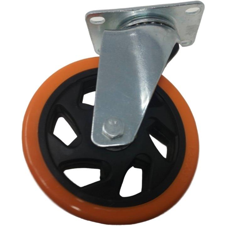 100mm Heavy Duty Castor with Orange Wheel