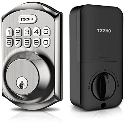 Keyless Entry Door Lock - TEEHO Electronic Keypad Deadbolt with Keypads