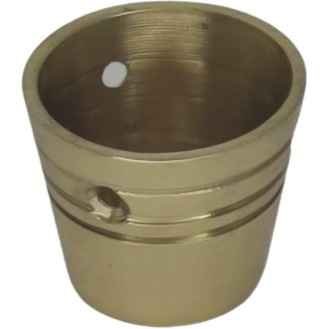 Solid brass round end cup (32mm)