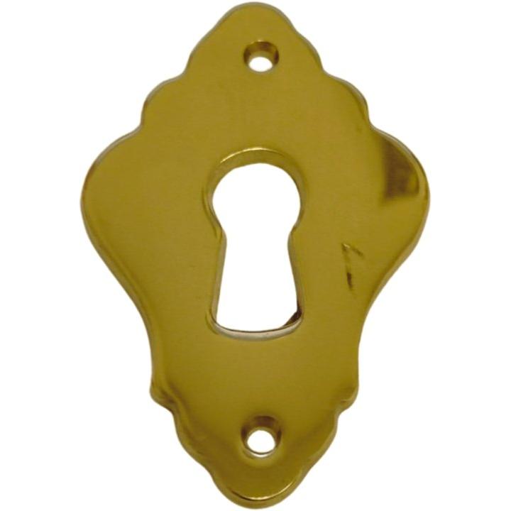 Solid Brass Keyplate for Antique Cupboards