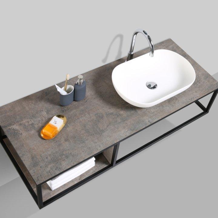 Picasso 1310mm Vanity Frame & Basin (mirror & side shelf not included)