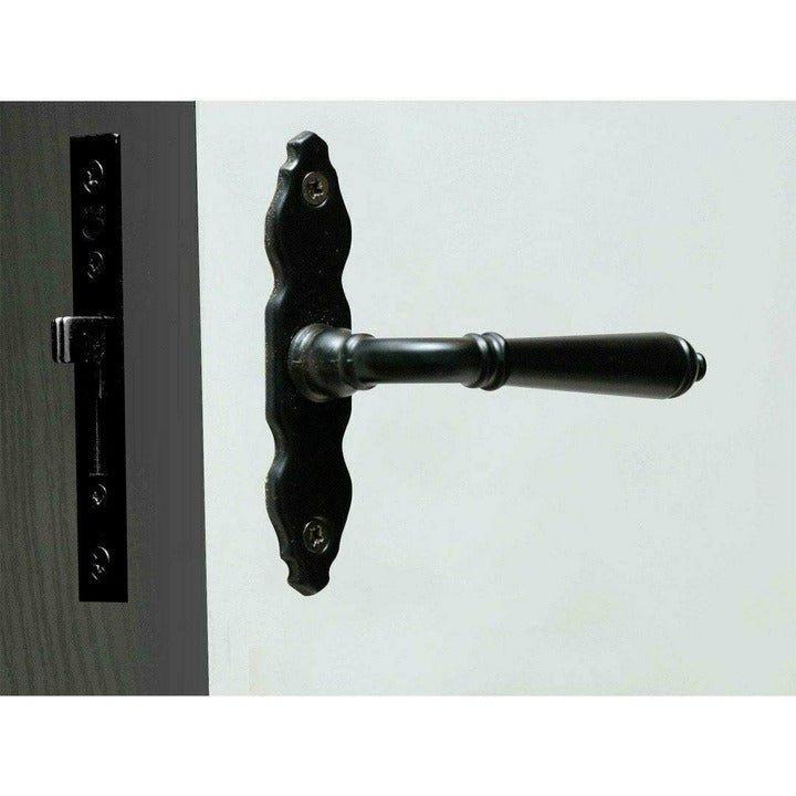 Black window handle and lock set