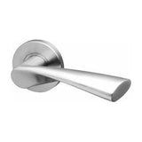 Sambava - Solid Stainless Steel Lever Handle on Rose