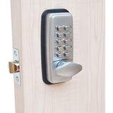 Digital Keypad Lock - Compact - Satin Chrome