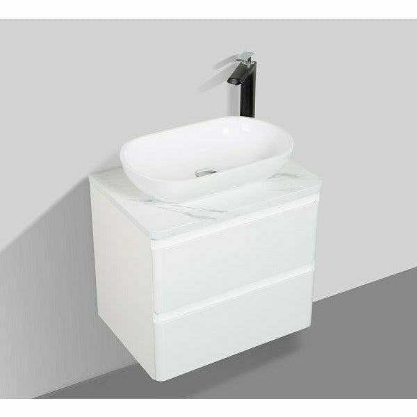 SANTORINI 600mm - DOUBLE DRAWER & TOP & BASIN