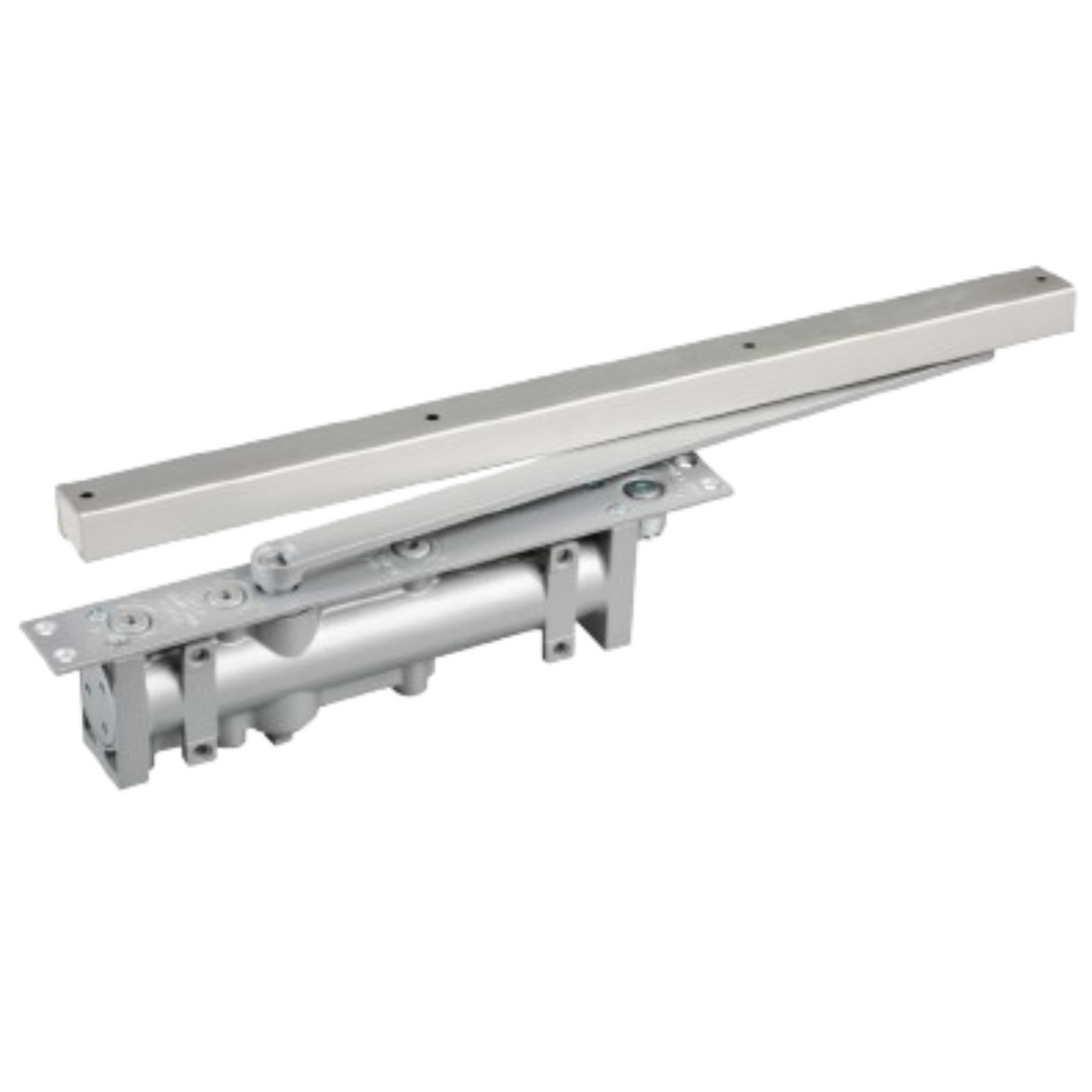 Concealed heavy duty door closer