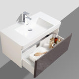 Milan 900 Vanity Single Drawer