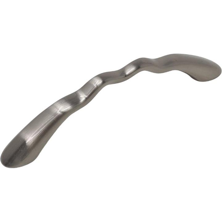 Italian Satin Chrome Bumpy Handle 96mm