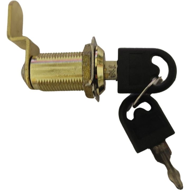 Brassed Cam Lock - Cranked