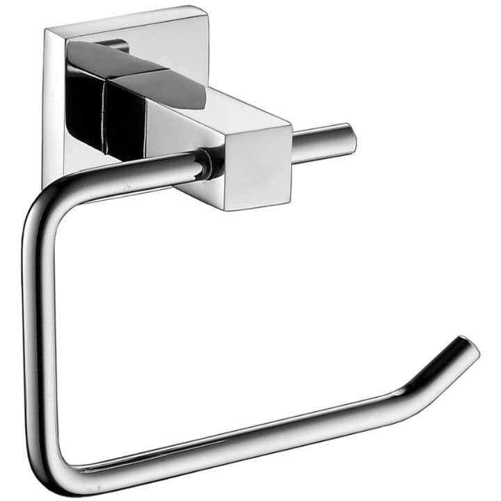 Square Toilet Roll Holder in Chrome