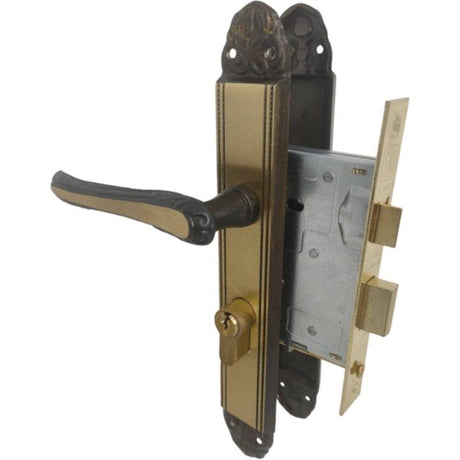 Antique Door Handle with Cylinder Lock