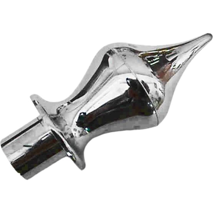 Chrome Pointed Curtain Finial