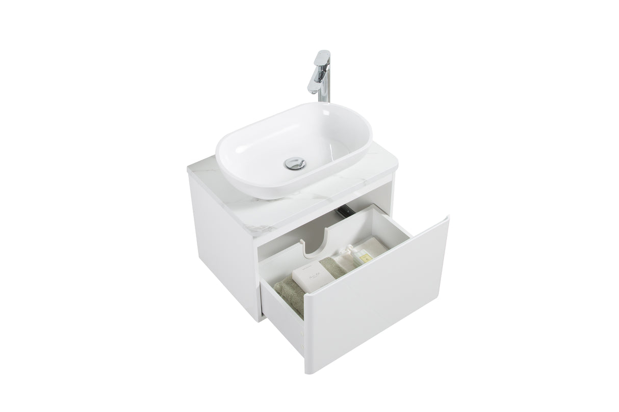 SANTORINI 600mm - SINGLE DRAWER & TOP & BASIN