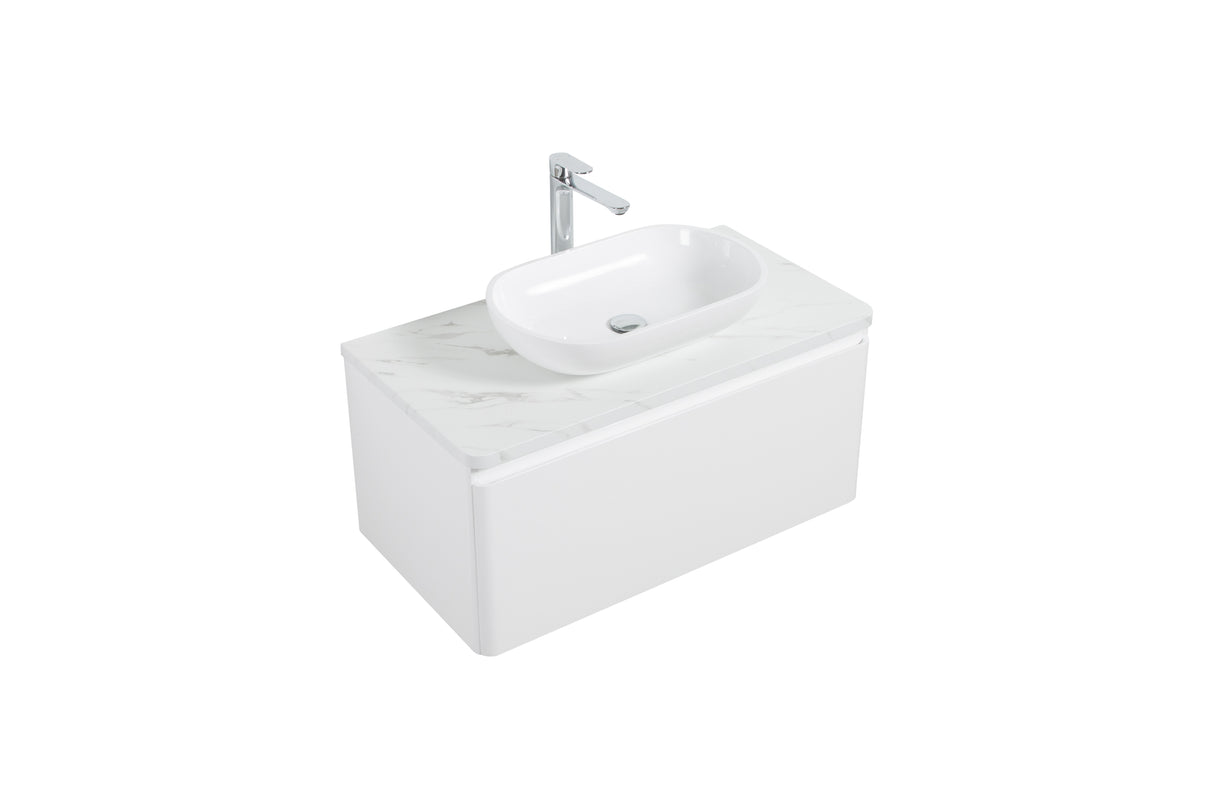 SANTORINI 900mm - SINGLE DRAWER & TOP & BASIN