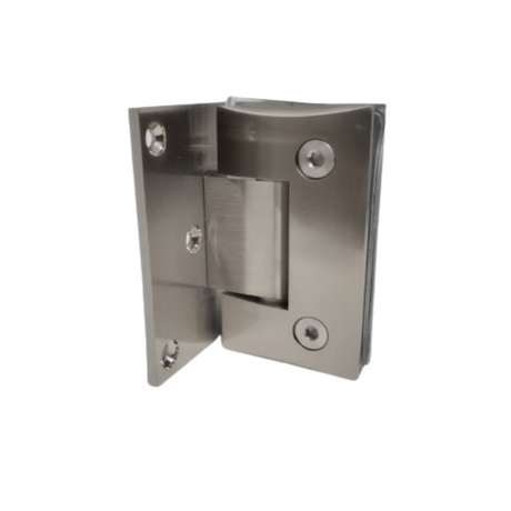 90° Wall to Glass Shower Door Hinge for Frameless Showers (Half Plate)