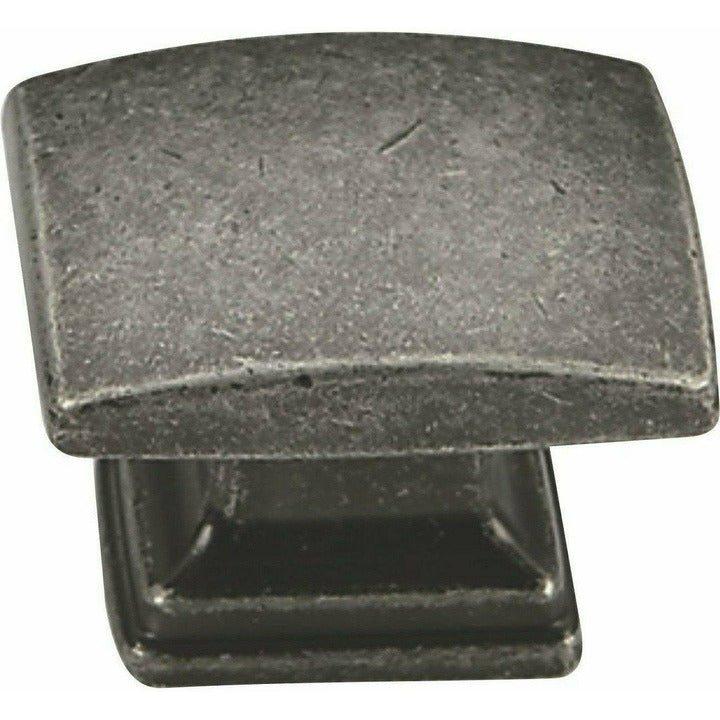 Antique Pewter Rectangular Cupboard Knob