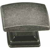 Antique Pewter Rectangular Cupboard Knob