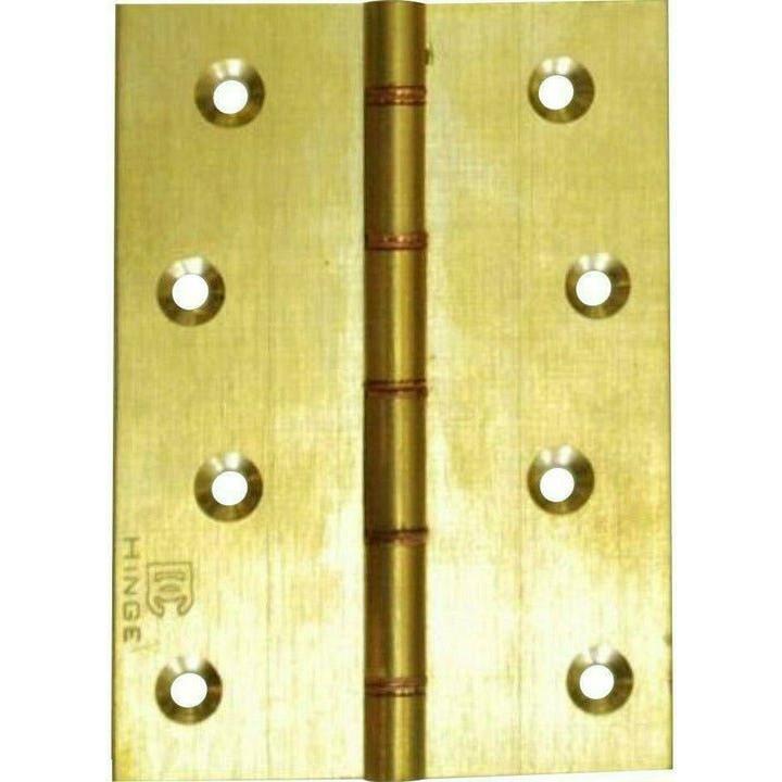 Solid brass butt hinge with copper washers