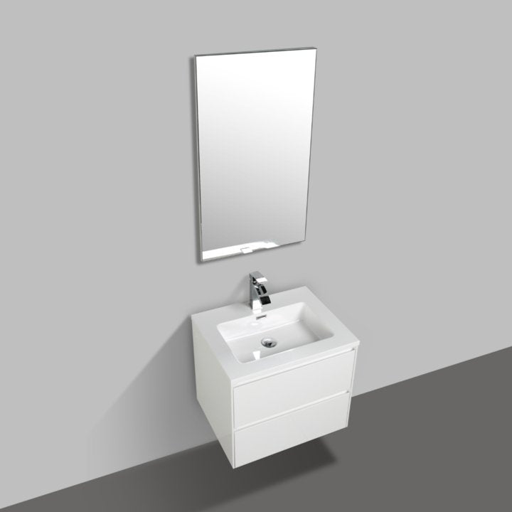 Enzo Cabinet 600 White and Basin