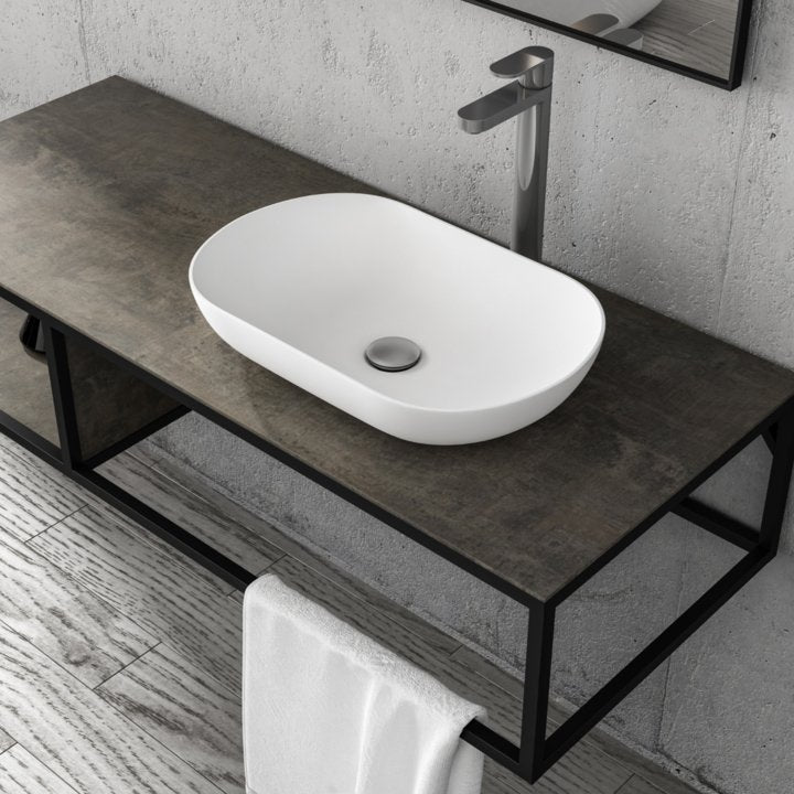 Picasso 1310mm Vanity Frame & Basin (mirror & side shelf not included)