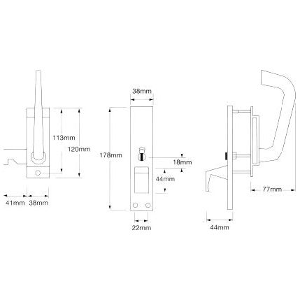 Disability Indicator Lever Handle