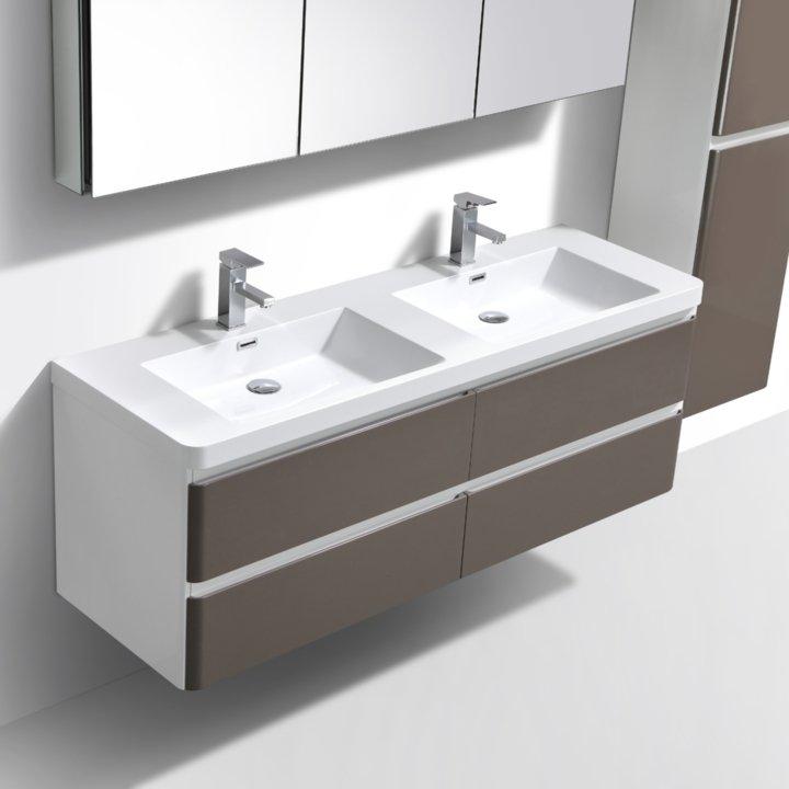 Milan Vanity 1500 4 drawers and double basin