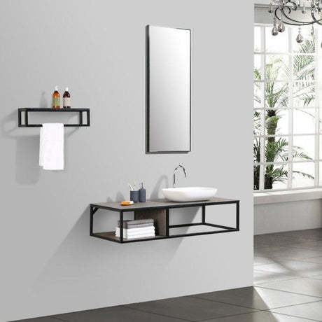 Picasso 1310mm Vanity Frame & Basin (mirror & side shelf not included)