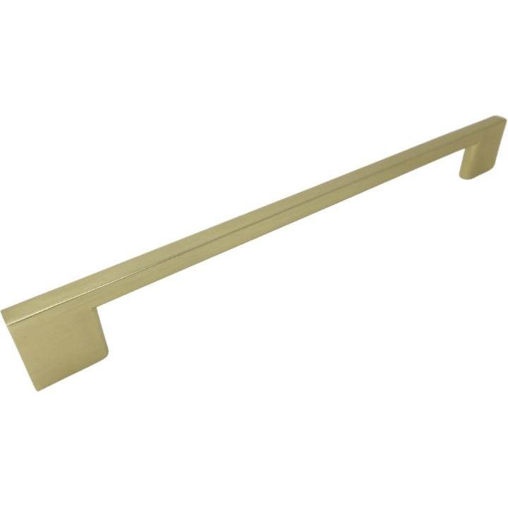 Matt Brass Slim Cupboard Handle - 256mm CTC