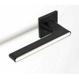 Italian Lever Handle on Rose in Satin Black/Pearl