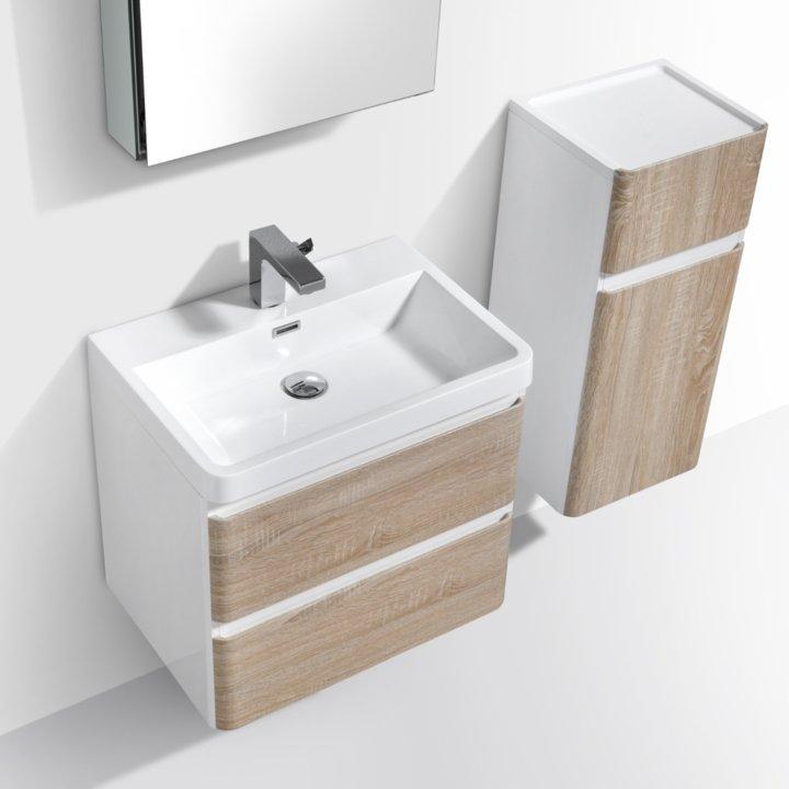 Milan 600 Double Drawer Vanity and Basin