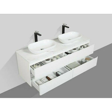 SANTORINI 1500mm - FOUR DRAWER & TOP & 2 BASIN