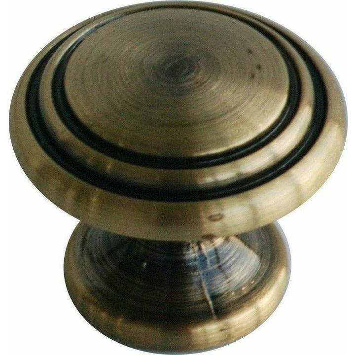 25mm Antique Brass Cupboard Knob