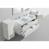 Milan 1200 Double Drawer vanity with Basin