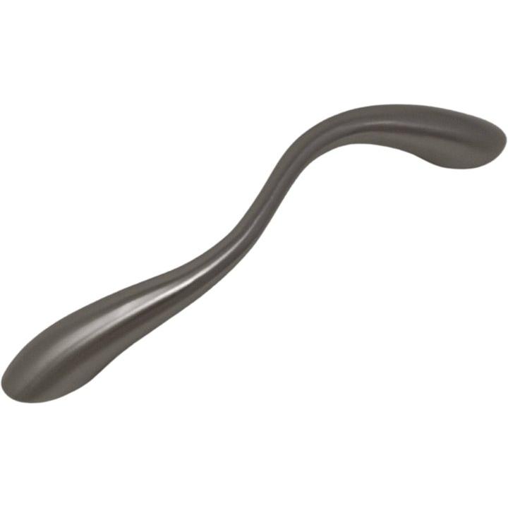 Bent Handle 96mm in Satin Nickel