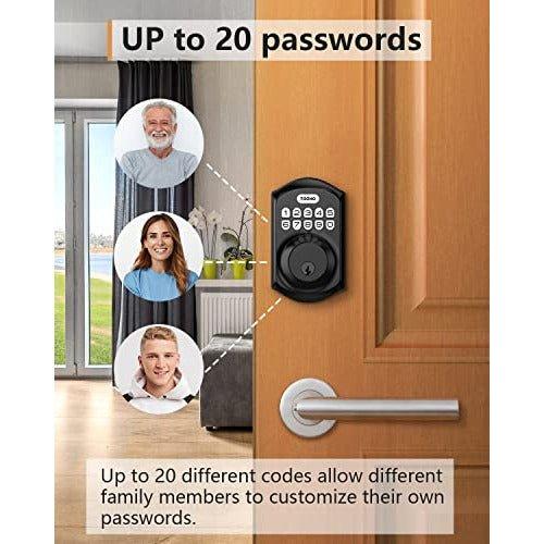 Keyless Entry Door Lock - TEEHO Electronic Keypad Deadbolt with Keypads