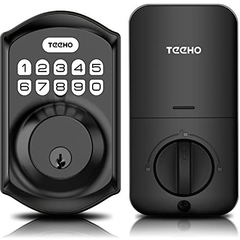 Keyless Entry Door Lock - TEEHO Electronic Keypad Deadbolt with Keypads