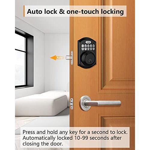 Keyless Entry Door Lock - TEEHO Electronic Keypad Deadbolt with Keypads