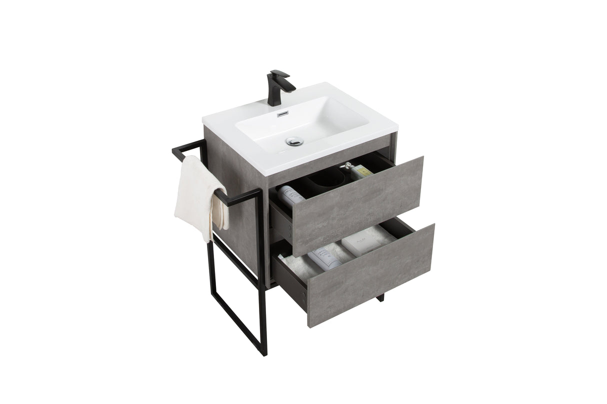 URBAN 600mm - DOUBLE DRAWER & BASIN & STAND