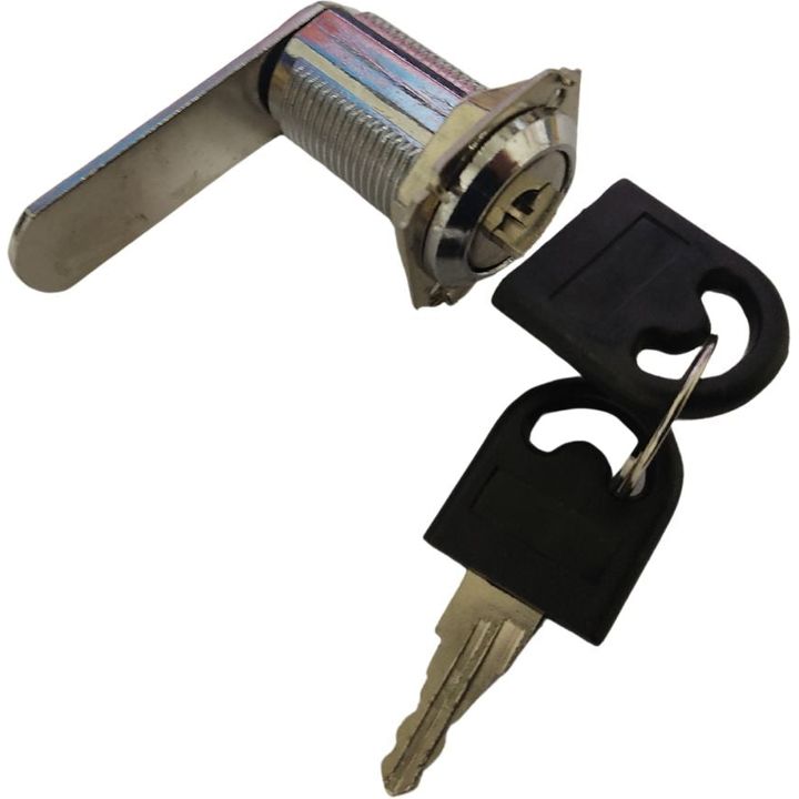 Chrome Cam Lock - 30mm - Straight