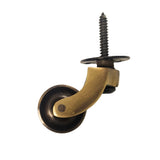 Solid Brass Castor Wheel - Screw-in - Decor Handles - furniture fittings