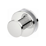 1006 Glass Mounting RL RND + PULL KNOB (Single Set) -POLS - Decor Handles - Bathroom Accessories