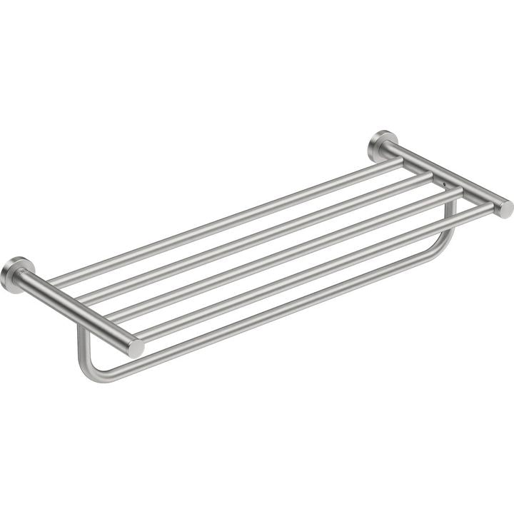 4693 Towel Shelf + Bar 650mm -BRSH - Decor Handles - Bathroom Accessories