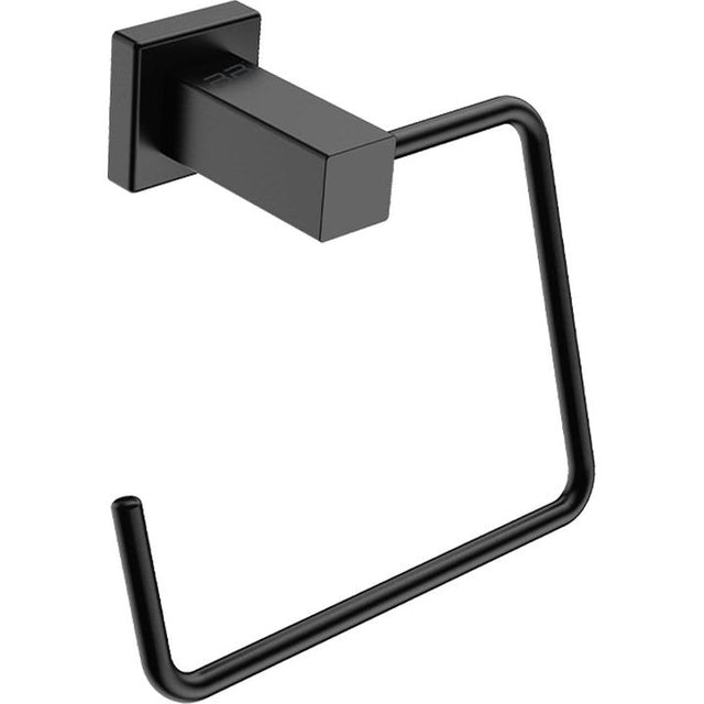 8541 Towel Ring OPEN -MBLK - Decor Handles - Bathroom Accessories