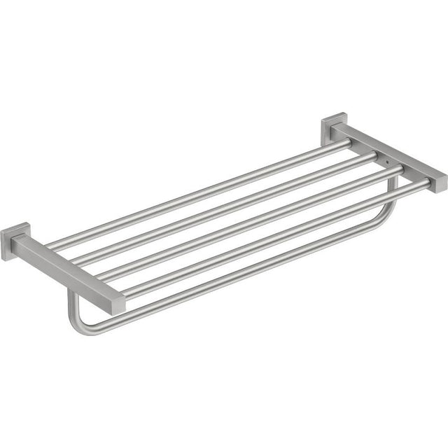 8593 Towel Shelf + Bar 650mm -BRSH - Decor Handles - Bathroom Accessories