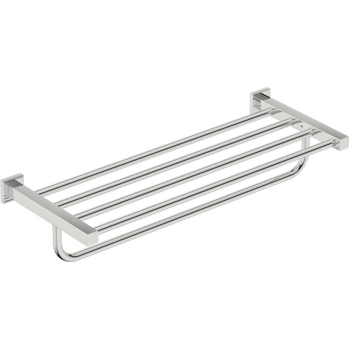 8593 Towel Shelf + Bar 650mm -POLS - Decor Handles - Bathroom Accessories